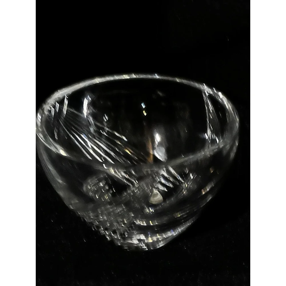 Montreux  24% Lead Crystal Candy Display Bowl Czech Republic 7